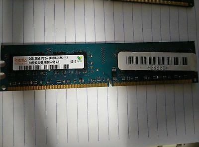 HYNIX MEMORIA 1 BANCO DA 2gb RAM 2 GB DDR2 DIMM 240 pin 800MHZ PC2-6400 667 533