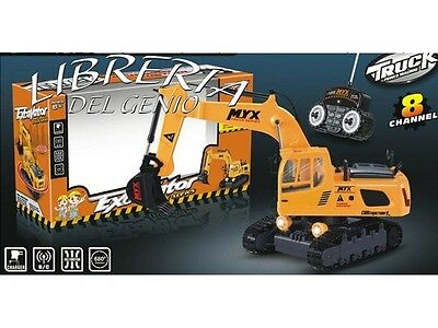 Scavatore Ruspa Radiocomandato Bagger escavatore r/c telecomandato 3 CH Natale