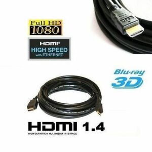 CAVO HDMI 1.4 5 METRI MT TV VIDEO BLU-RAY FULL-HD 3D ETHERNET INVIO CON CORRIERE