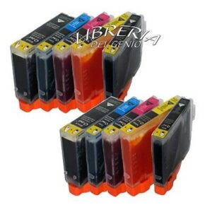 10 CARTUCCE COMPATIBILI PER CANON PIXMA IP4200 IP4500 BK C M Y + CHIP CON CHIP