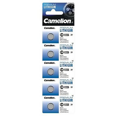 5 PILA BATTERIA CAMELION LITHIUM LITIO ULTRA 1225 DL1225A CR1225 EL1225 CR-1225