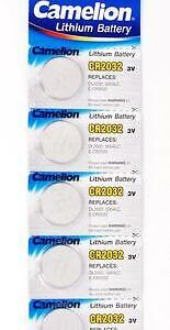 5 BATTERIE AL LITIO 3 VOLT BOTTONE IEC TYP CR2032 DL20 BATTERIA 3V CR 2032 DL 20