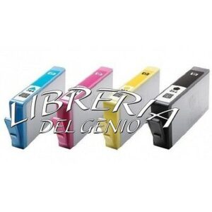 4 CARTUCCE PER HP 364 XL CON CHIP OfficeJet 4620 OfficeJet 4622 e-AiO NUOVE