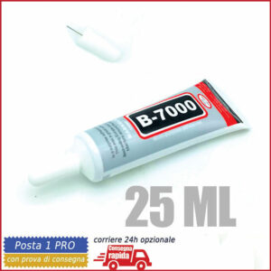 ADESIVO FRAME TOUCH VETRO COLLA GEL 25ML B-7000 B7000 ADATTO PER SMARTPHONE