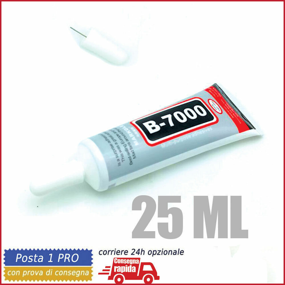 ADESIVO FRAME TOUCH VETRO COLLA GEL 25ML B-7000 B7000 ADATTO PER SMARTPHONE