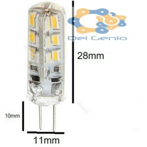 LAMPE  LED G4 12V ATTACCO SPILLO 3W luce bianca fredda 6000K 3014 AC/DC freddo