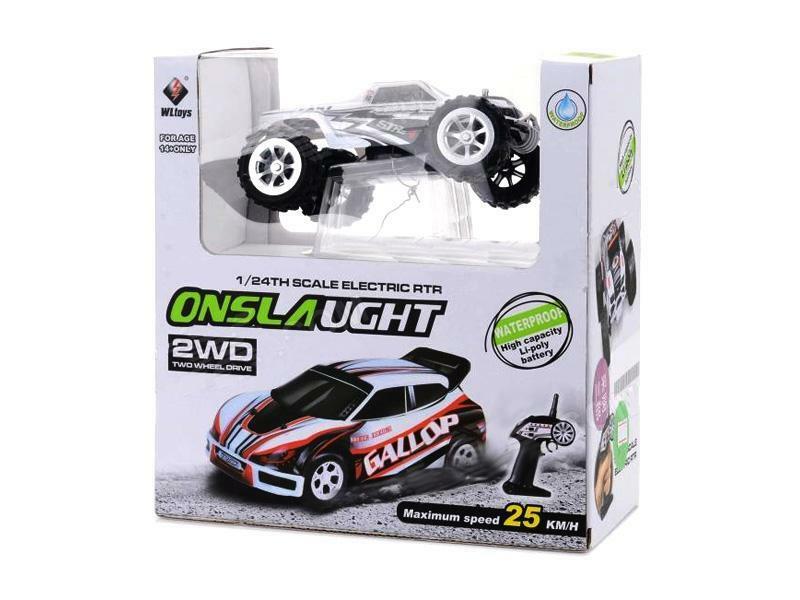 RC AUTO 2.4G 2WD 1/24 Scala RC Car Wltoys A999 Remote Control Off-Road Racing - immagine 4