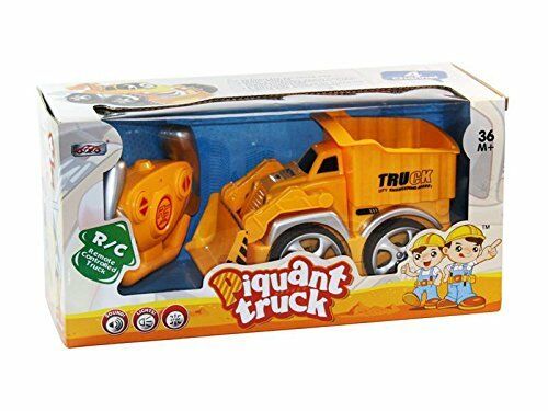 CAMION RC PIQUANT TRUCK DUMP - JAUNE - MYX906-3A camion RC radiocomandato 3 anni - immagine 2