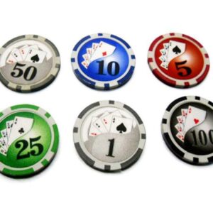 POKER FICHES SET 300 PEZZI CHIPS CON VALIGETTA IN METALLO 11,5GR Texas Hold'Em