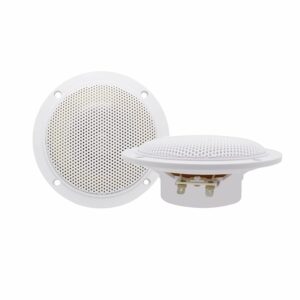160Watts 4''2 Way White Marine Boat Waterproof Speakers Motorcycle SPA Room UTV