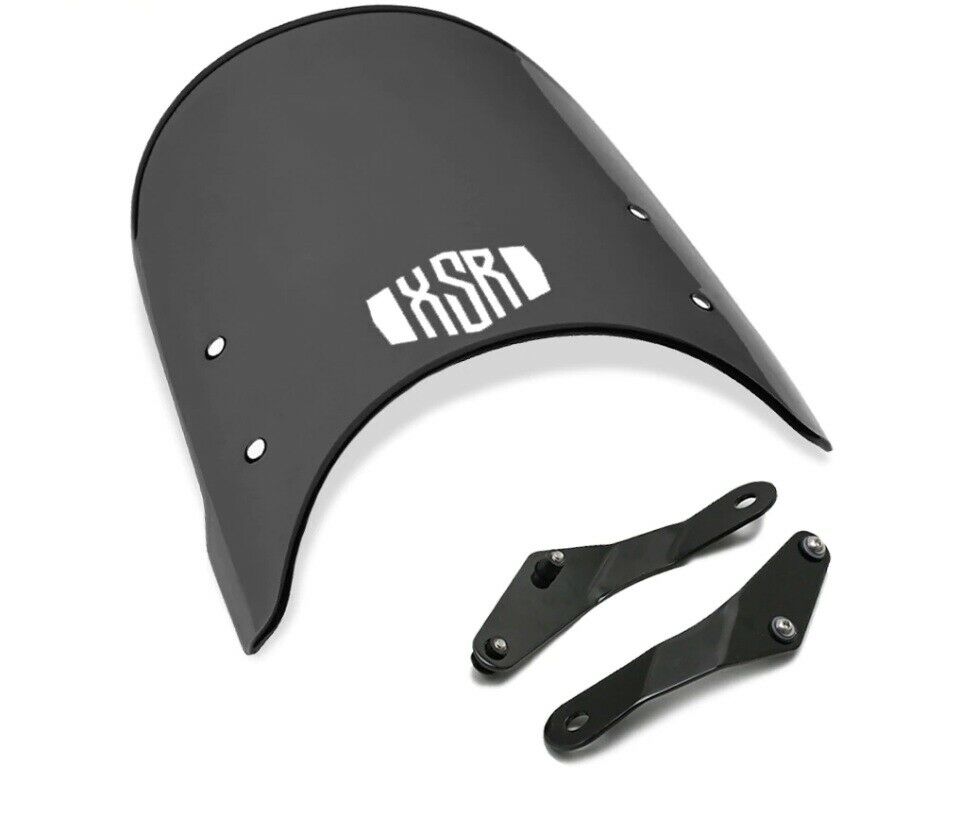 SCHERMO CUPOLINO PARABREZZA FLY PER YAMAHA XSR 155 250 300 700 900 NERO - immagine 2