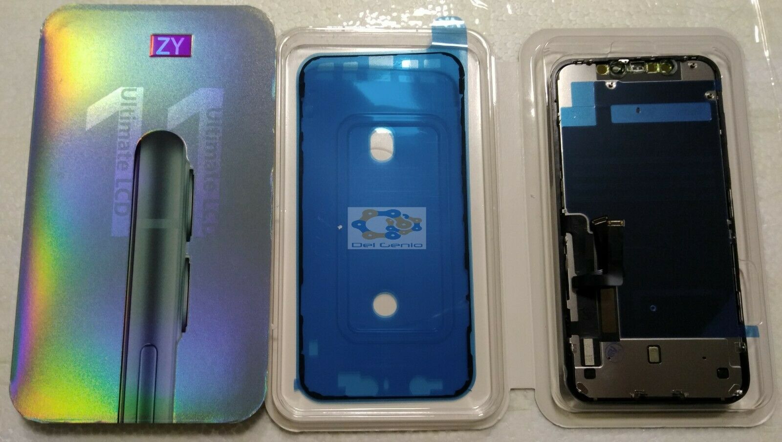 TOUCH SCREEN LCD DISPLAY RETINA COMPATIBILE PER APPLE IPHONE 11 VETRO NERO - immagine 3