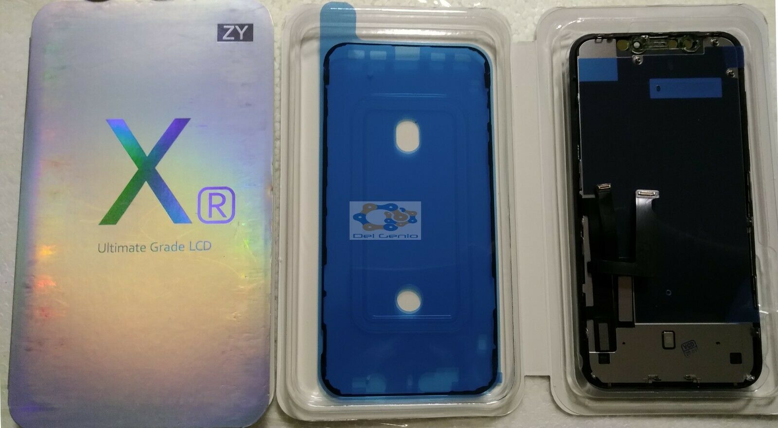 DISPLAY LCD OLED APPLE IPHONE XR A1984 A2105 TOUCH SCREEN SCHERMO VETRO PANNELLO - immagine 2