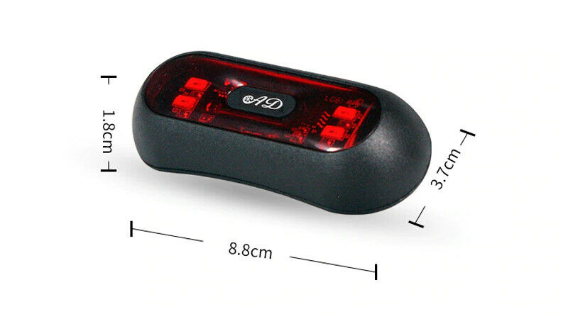 LUCE FARO A LED DA TESTA CASCO 4 LED ADATTO PER MOTO MONOPATTINO EBIKE E-BIKE - immagine 2