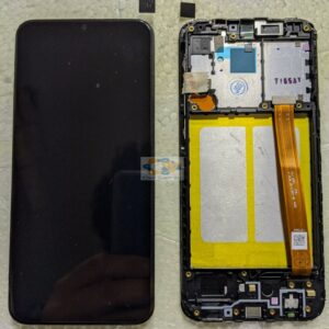 DISPLAY LCD COMPLETA SAMSUNG GALAXY A20E SM A202F TOUCH SCHERMO VETRO+FRAME NERO