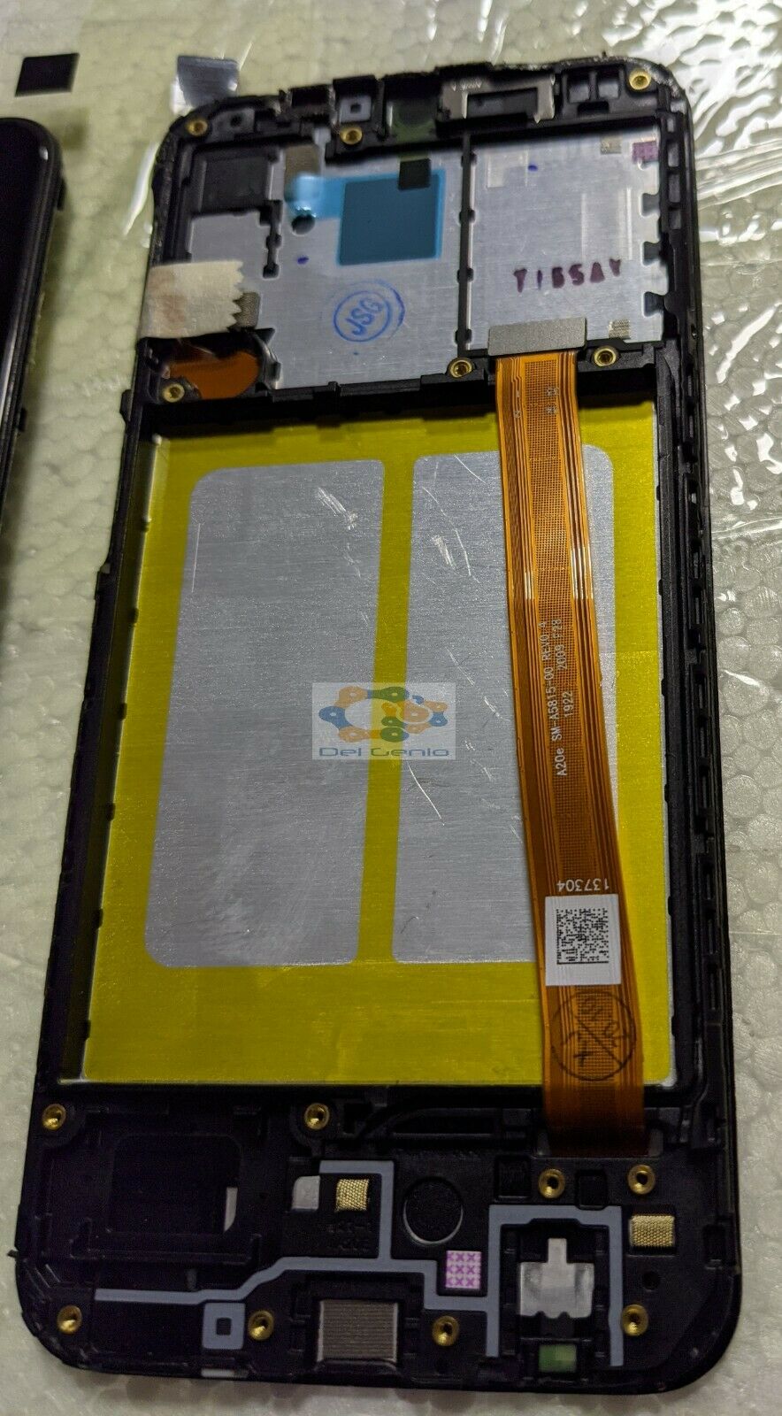 DISPLAY LCD SAMSUNG A20E SM-202 PARI A ORIGINALE SCHERMO TOUCH SCREEN + FRAME - immagine 2
