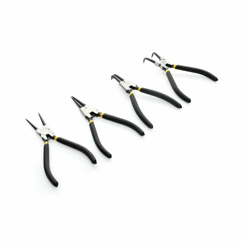 SET 4 PINZE FERMI ANELLI INTERNI ESTERNI AD ALLARGARE STRINGERE SEEGER SEGER 175 - immagine 2