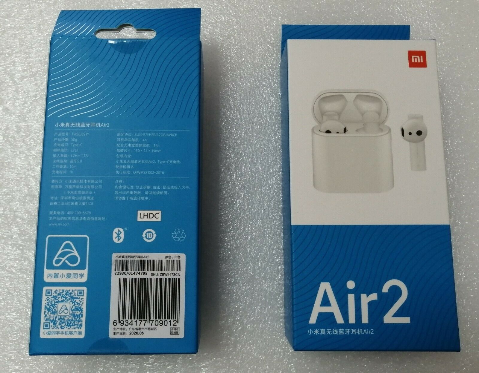 Auricolari Xiaomi Air 2 TWS BT 5.0 Cuffie senza fili True LHDC AAC HD E8S5