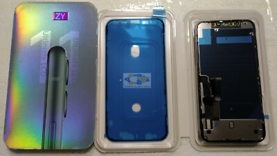 LCD PER IPHONE 11 TOUCH SCREEN DISPLAY VETRO FRAME VETRO SCHERMO NERO RETINA