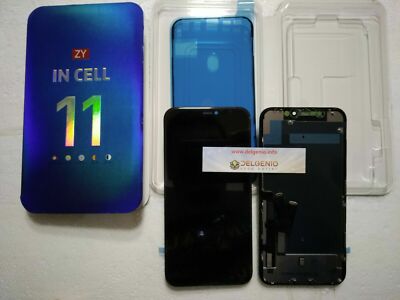 LCD PER IPHONE 11 TOUCH SCREEN DISPLAY VETRO FRAME VETRO SCHERMO NERO RETINA - immagine 2