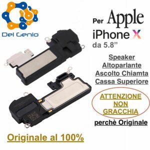 Speaker Altoparlante Ascolto Chiamate per Apple iPhone X 10 da 5,8" Originale