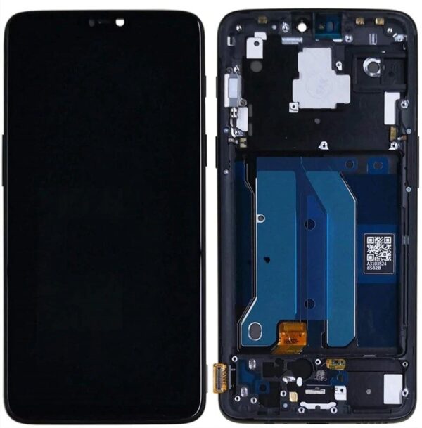 DISPLAY ORIGINALE AMOLED LCD SCHERMO TOUCH SCREEN OLED OnePlus 6 A6000 FRAME