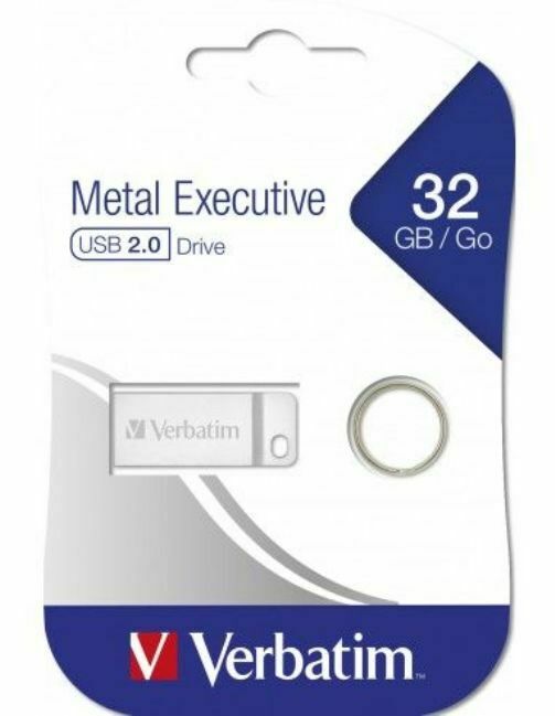 Chiavetta Pen Drive Metal Executive USB 2.0 - SILVER - 32GB - VERBATIM