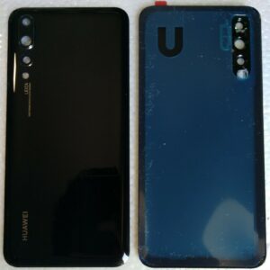 VETRO POSTERIORE SCOCCA BACK COVER COPRI BATTERY HUAWEI P20 PRO NERO CLT-L09