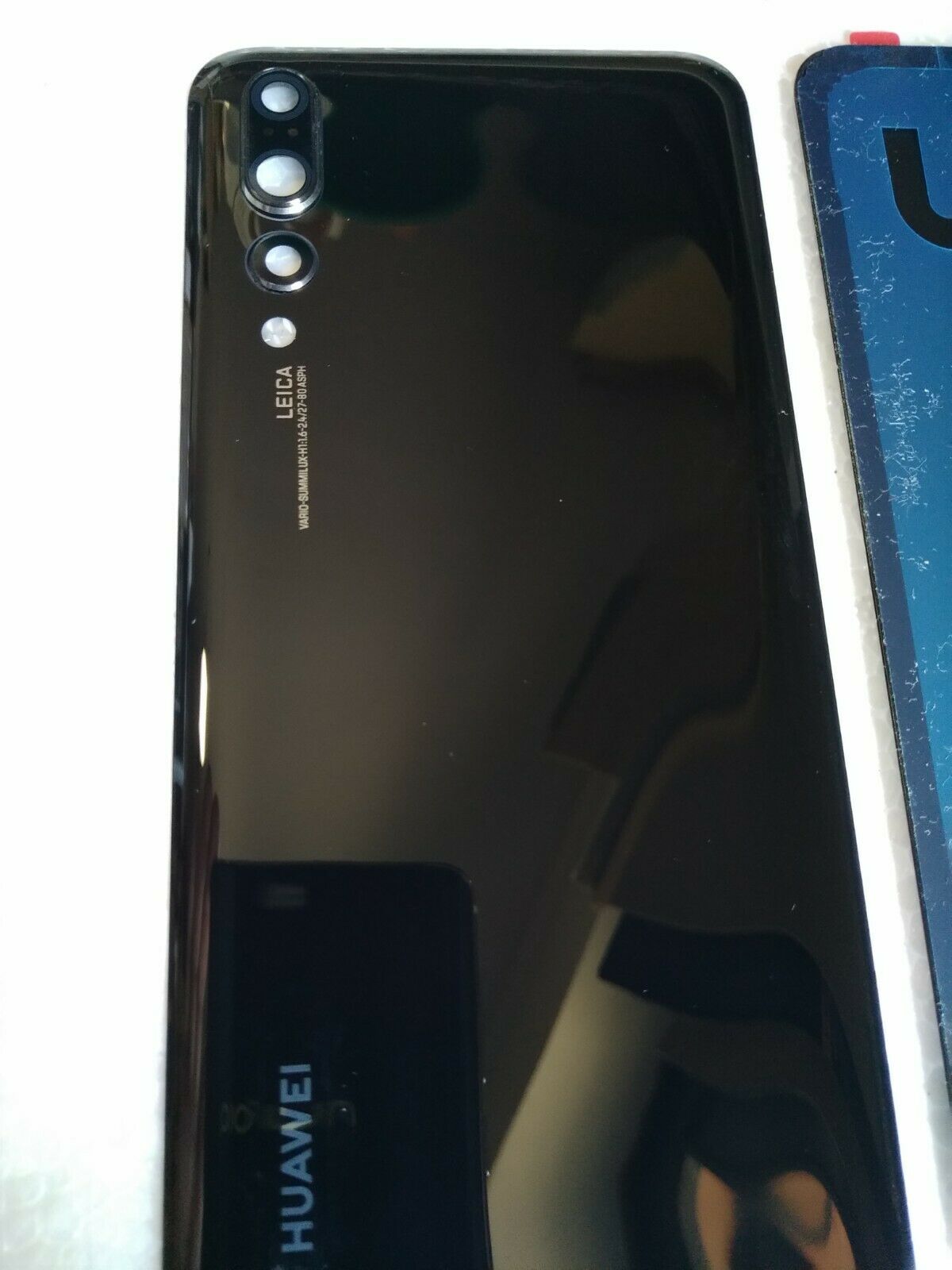 VETRO POSTERIORE SCOCCA BACK COVER COPRI BATTERY HUAWEI P20 PRO NERO CLT-L09 - immagine 2