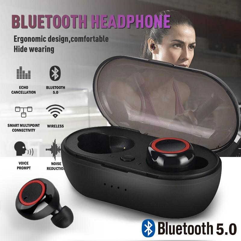 Auricolari Bluetooth 5.0 Stereo Cuffie Wireless SPORT TWS Samsung Huawei iPhone