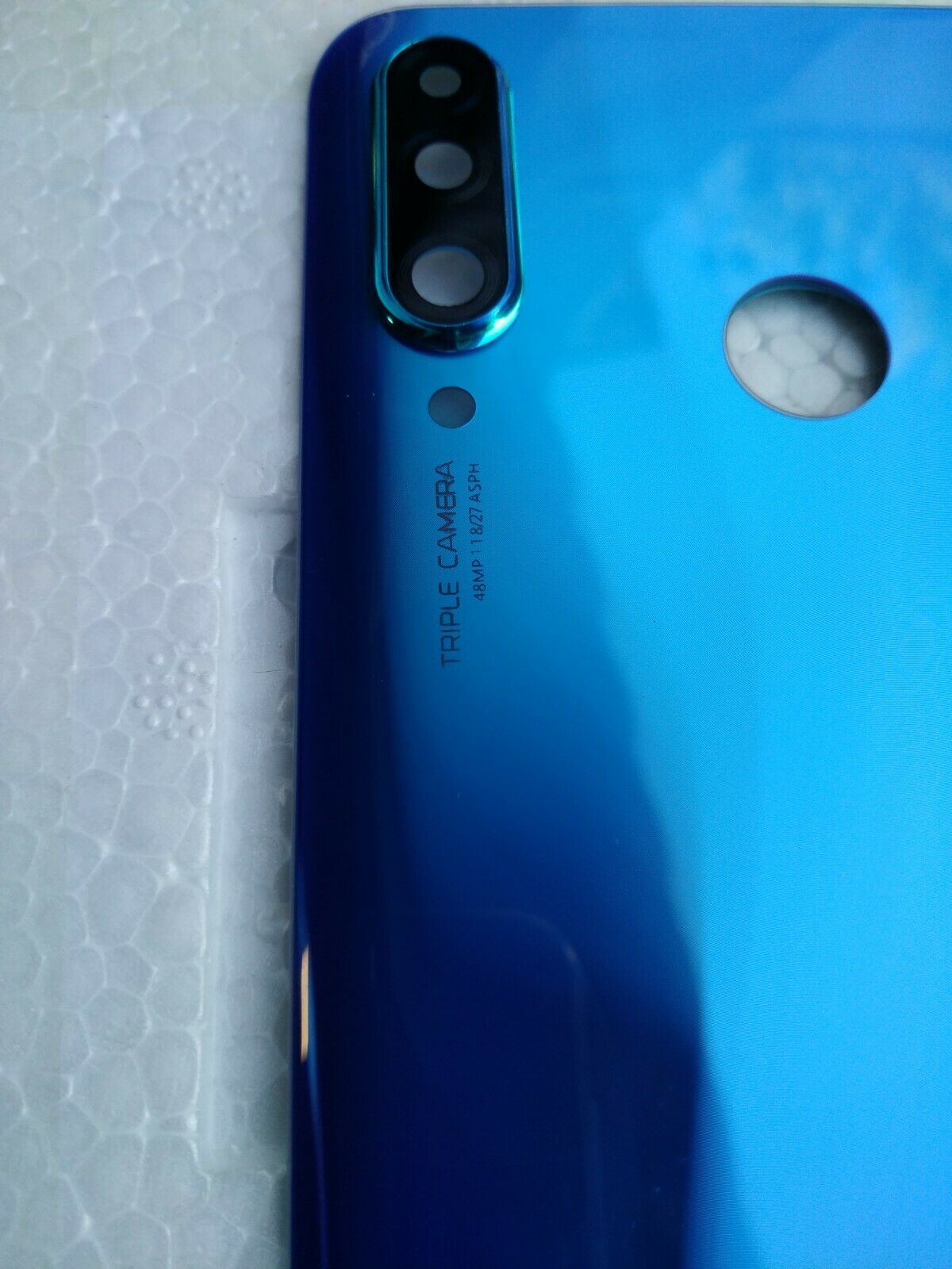 VETRO POSTERIORE BACK COVER COPRI vers. 48MP HUAWEI P30 LITE AURORA BLU MAR-LX1M - immagine 2