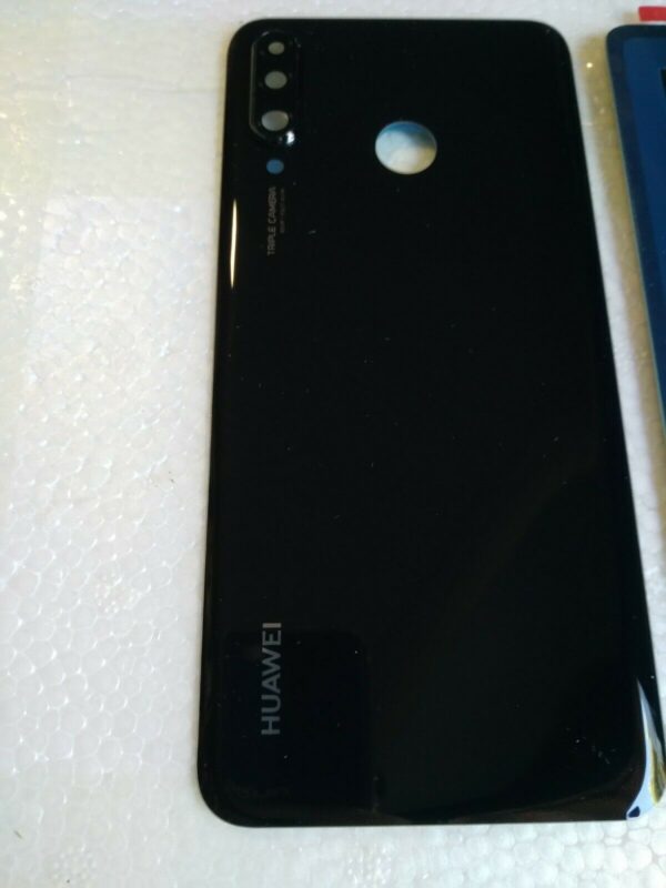 VETRO POSTERIORE BACK COVER COPRI BATTER HUAWEI P30 LITE NERO MIDNIGHT BLACK - immagine 2