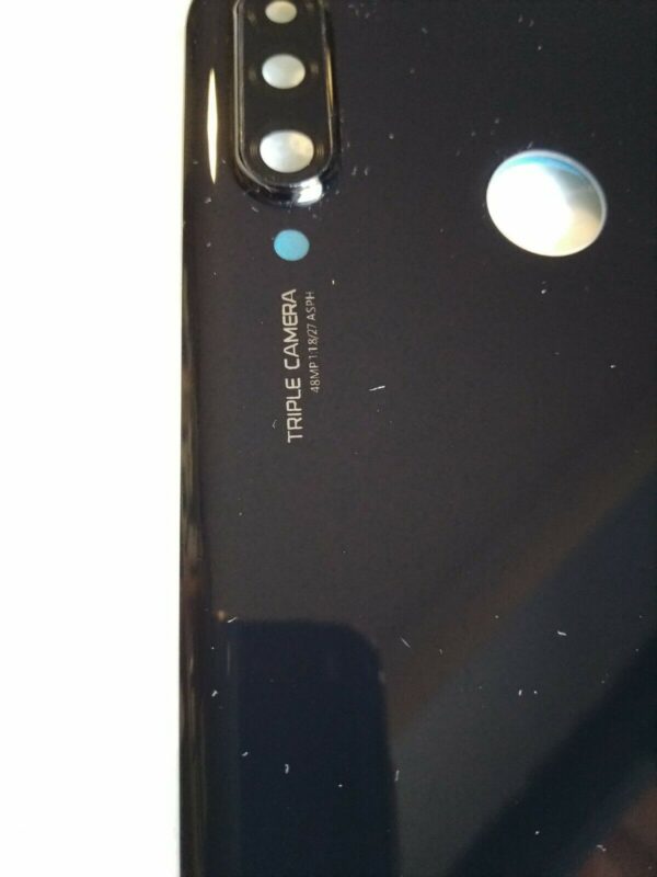 VETRO POSTERIORE BACK COVER COPRI BATTER HUAWEI P30 LITE NERO MIDNIGHT BLACK - immagine 3