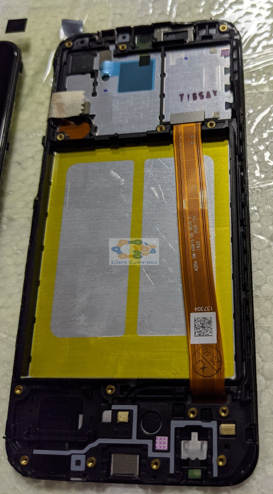 DISPLAY LCD PARI ORIGINALE SAMSUNG GALAXY A20E SM A202F TOUCH SCHERMO VETRO NERO - immagine 2