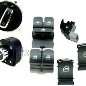 PER VW GOLF V SET INTERRUTTORE DEVIOLUCI SPECCHI PULSANTERIA ALZAVETRI 5K0959565