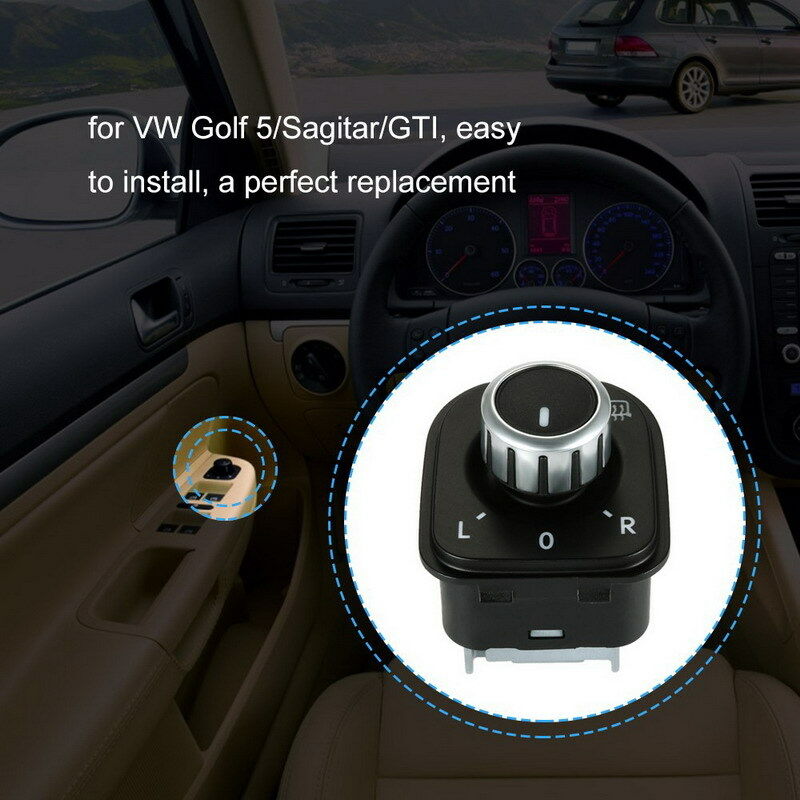 PER VW GOLF V SET INTERRUTTORE DEVIOLUCI SPECCHI PULSANTERIA ALZAVETRI 5K0959565 - immagine 3