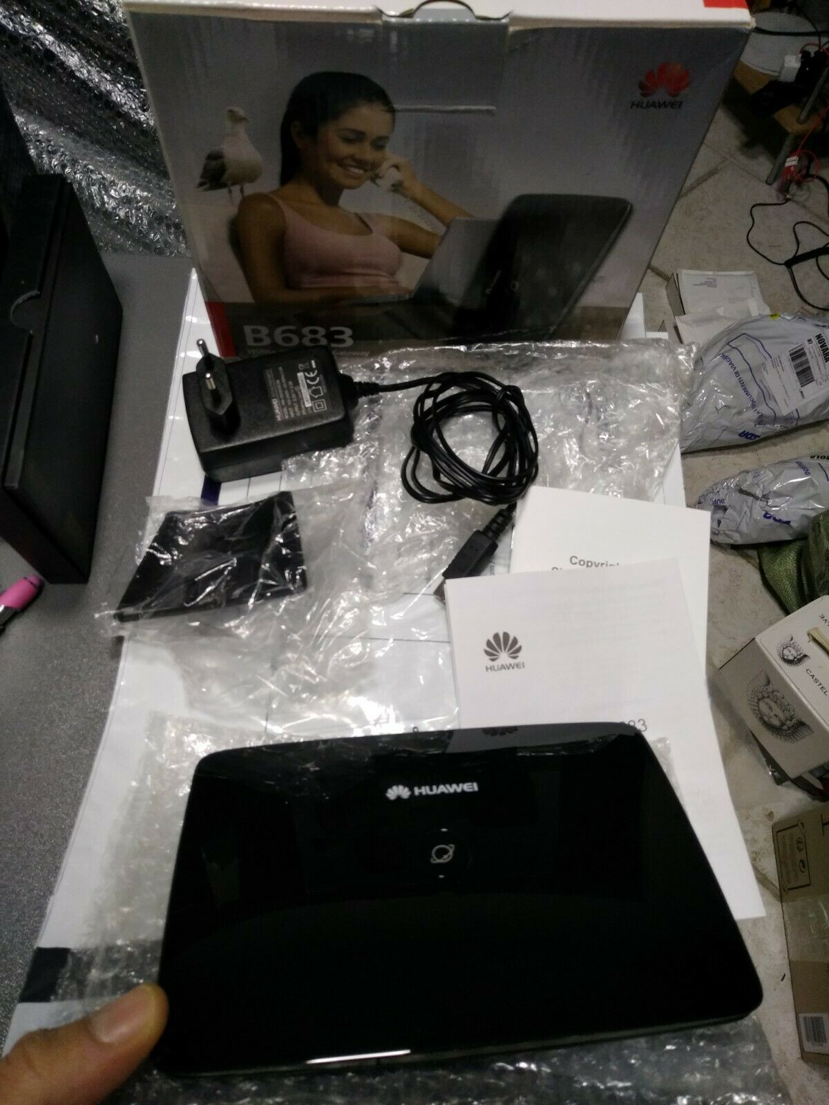 HUAWEI B683 ROUTER 3G HSPA+ Wifi 4 LAN RJ45 RJ 11 USB FUNZIONA CON TUTTE LE SIM - immagine 2
