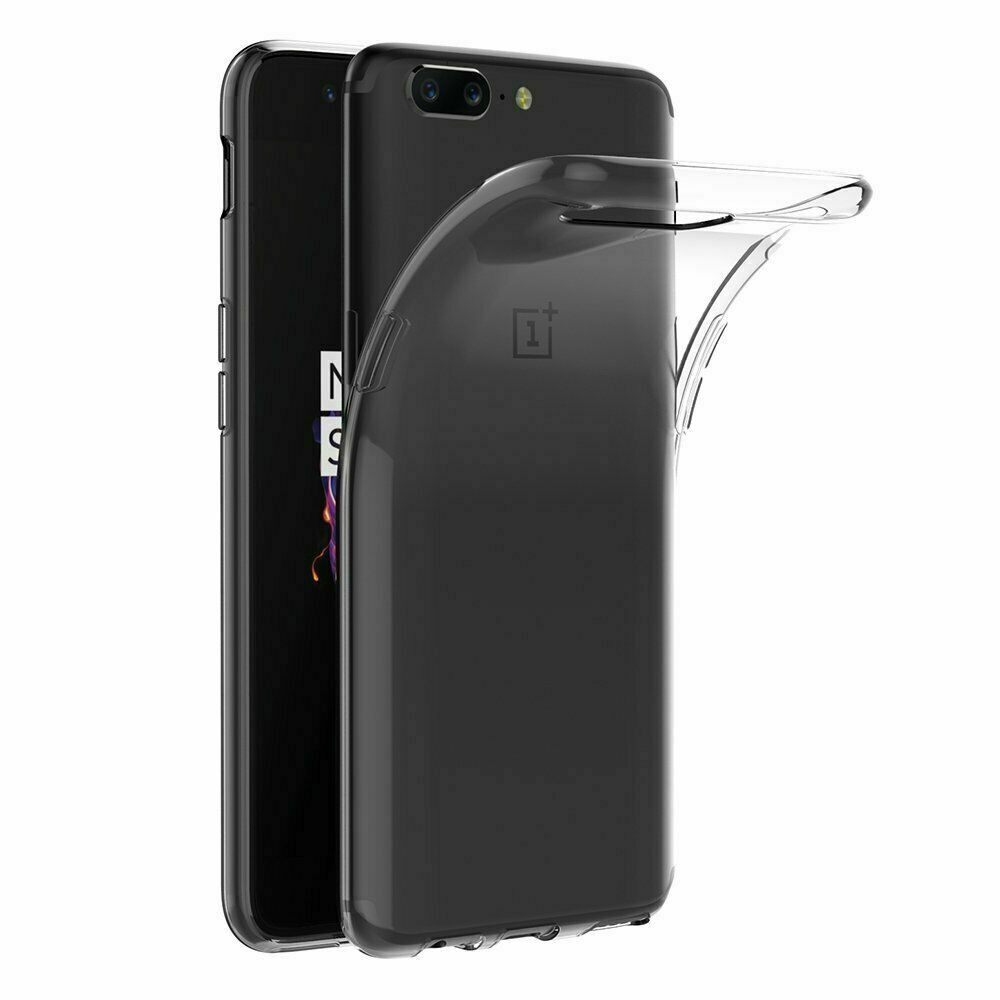 Oneplus 5 Custodia Cover per Cellulare in Silicone Bumper Trasparente