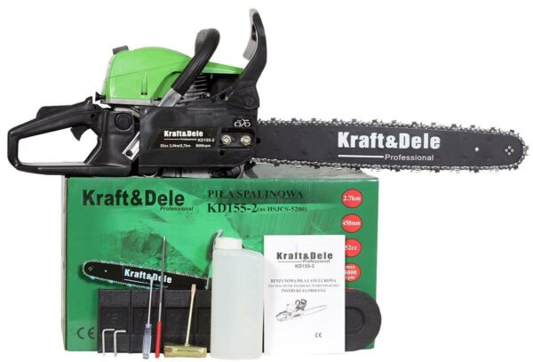 MOTOSEGA DA ABBATTIMENTO A SCOPPIO KRAFT TIPO HYUNDAY 52CC BARRA 45 CM PROFESSIO