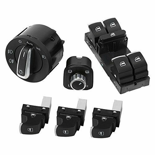 GOLF V 03-09 SET INTERRUTTORE DEVIOLUCI SPECCHI PULSANTERIA ALZAVETRI 3C8941431A - immagine 2