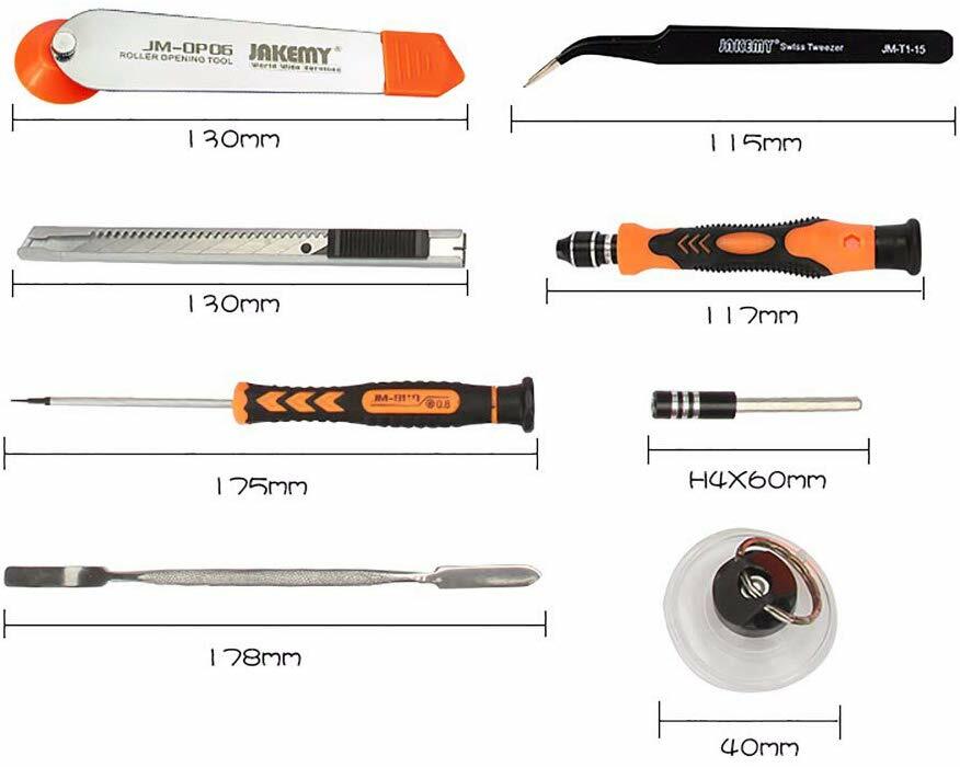 VALIGETTA ATTREZZI PER RIPARAZIONI JAKEMY JM- 8139 ORIGINAL CELLULARI GLS 48H - immagine 4