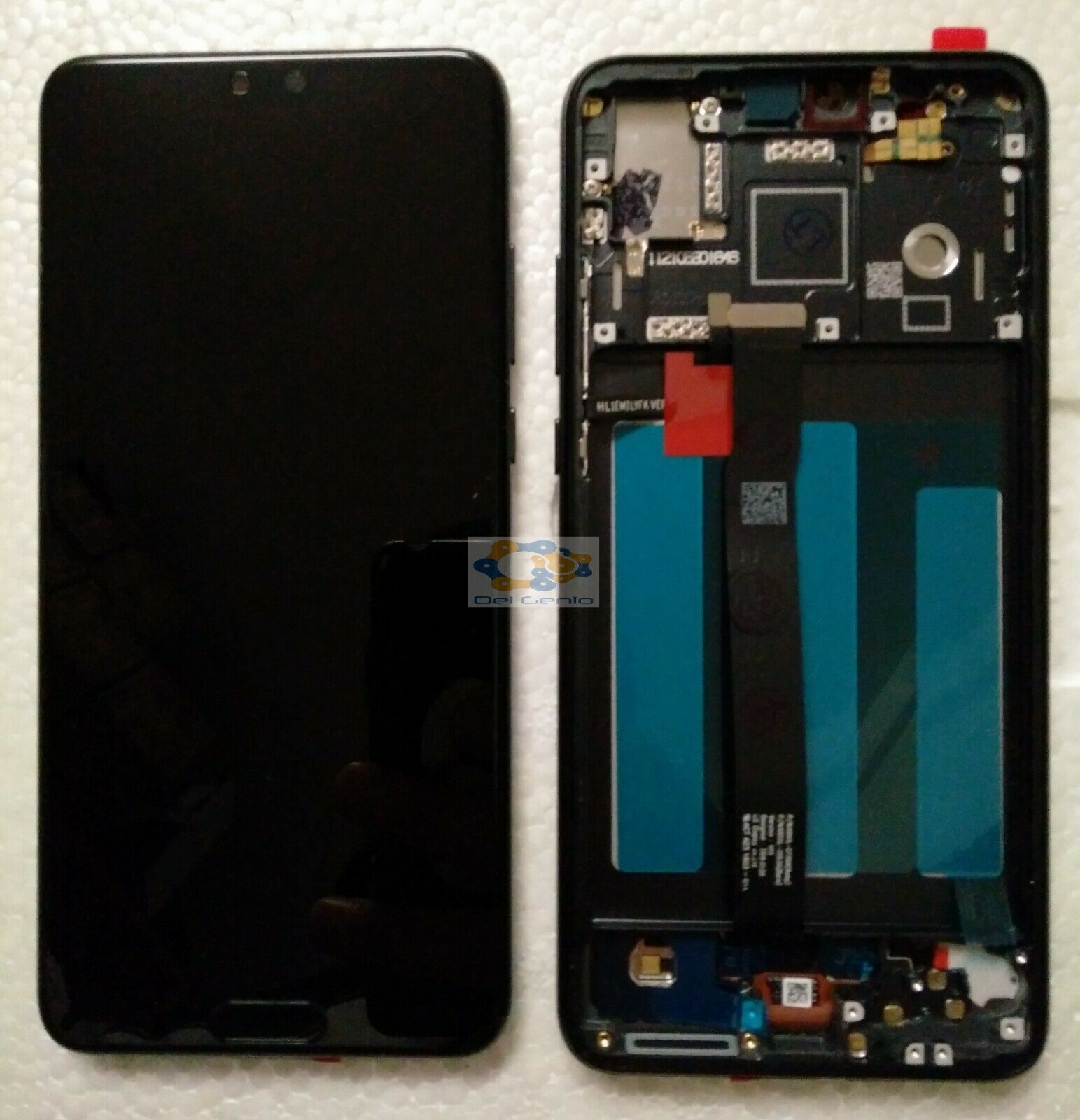 ORIGINALE TOUCH SCREEN VETRO + LCD DISPLAY Huawei P20 EML-L09 EML-L29 +frame