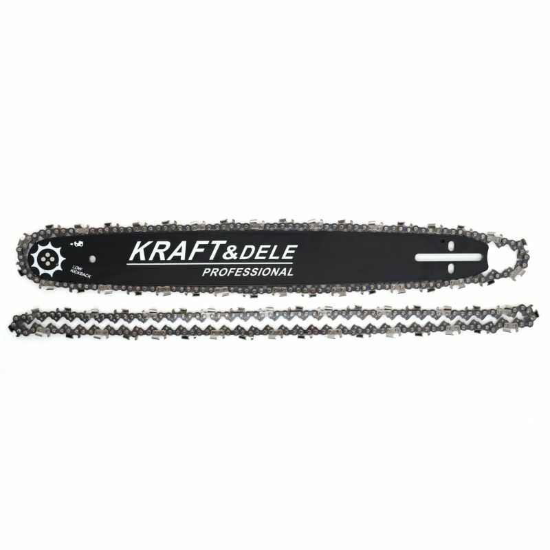 Lama e barra per motosega 45 cm con catena di ricambio moto sega 450 Kraft&Dele - immagine 7