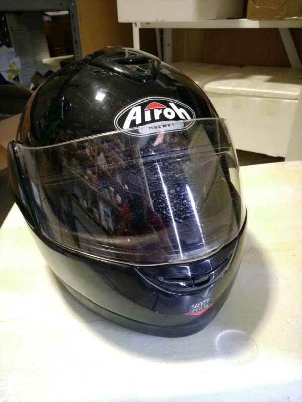 CASCO AIROH HELMET INTEGRALE MODULARE Taglia XL Tg XL 61 Nero Usato moto scooter