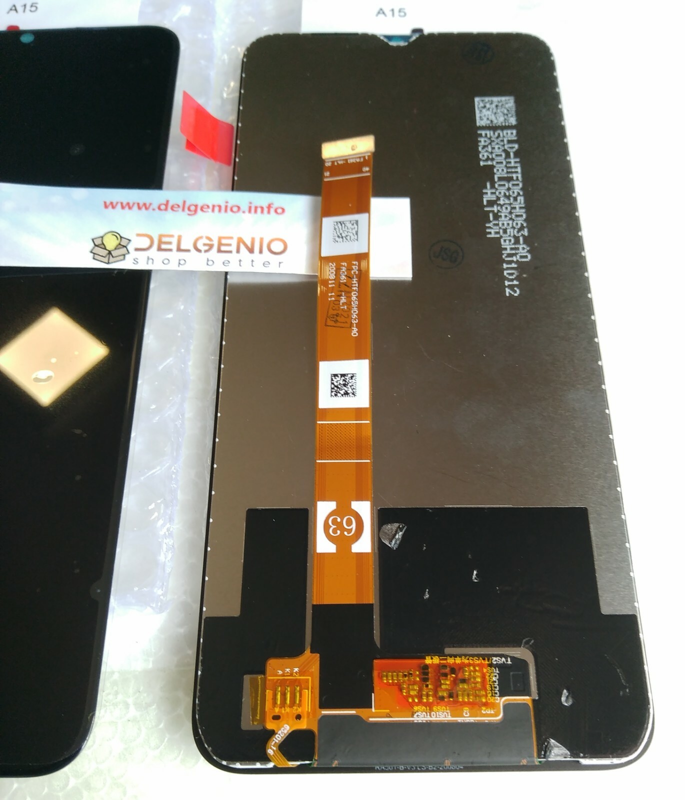 LCD TOUCH SCREEN PER OPPO A15 NERO DISPLAY SCHERMO VETRO NUOVO CPH2185 - immagine 2