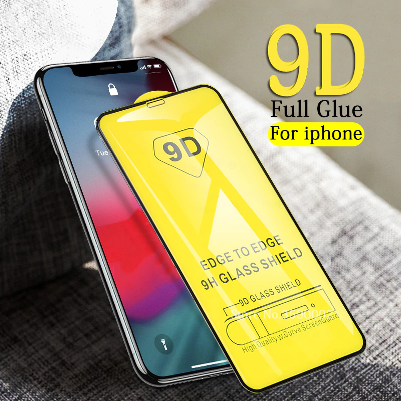 LOTTO 10 QTY Pellicola Vetro Temperato 9D per iPhone 11 12 PRO 12 MINI MAX FULL - immagine 2