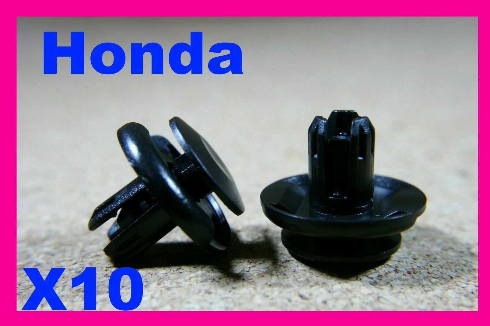 10 HONDA CIVIC CRV ACCORD Plastica Auto Passaruota SPLASH GUARD CLIP PARAURTI - immagine 2