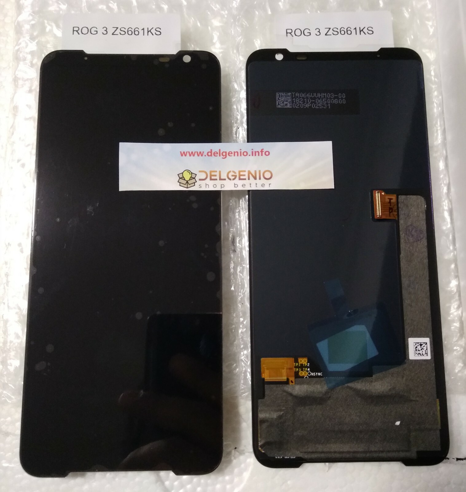 DISPLAY OLED AMOLED SCHERMO TOUCH SCREEN Asus ROG Phone 3 ZS661KS NERO full OLED - immagine 3
