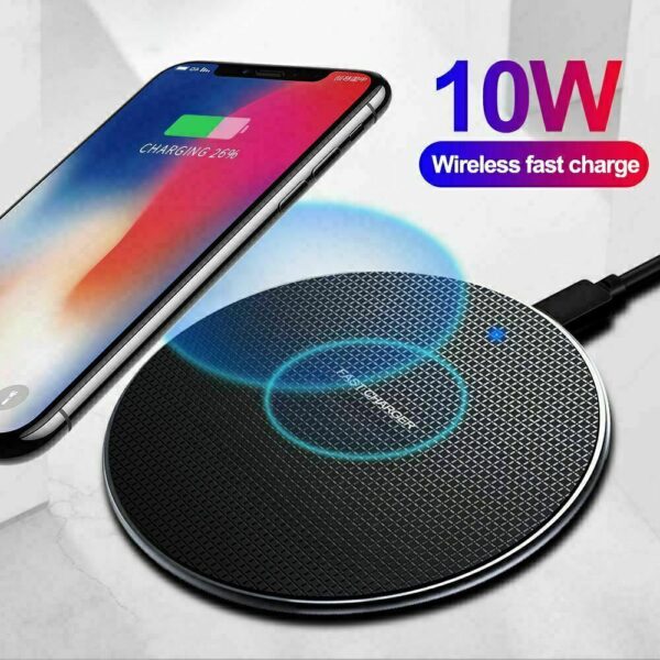 Luxury Qi Fast Wireless Charger Charging Pad For Apple iPhone 12 XS Max Xr X 11 - immagine 6