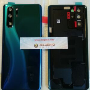 VETRO POSTERIORE BACK COVER COPRI BATTERY HUAWEI P30 PRO VOG-L09 L29 AURORA BLU